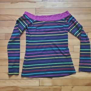 Katrin Leblond Striped Bardot Fitted Tee